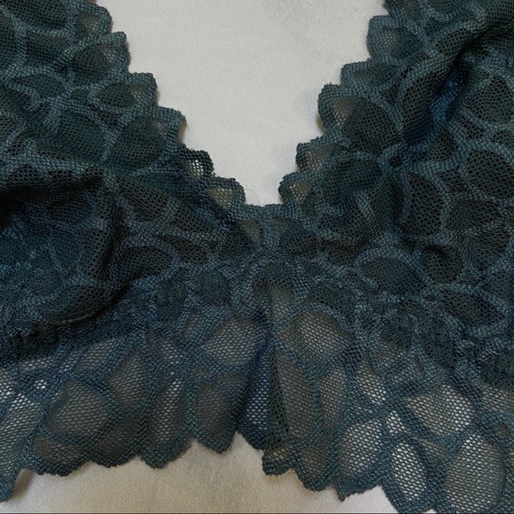 Dark Teal Halter Bralette - Picture 4 of 7